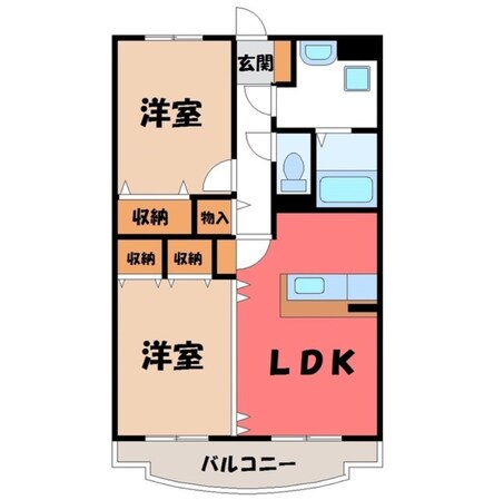 小金井駅 徒歩14分 2階の物件間取画像